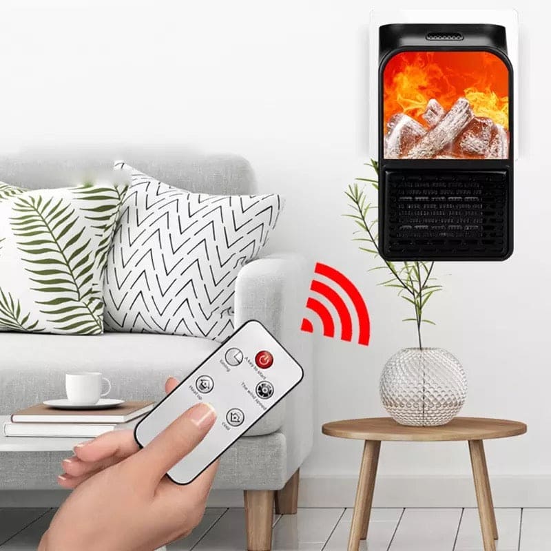 900W Mini Electric Fan Heater, Remote Control Portable Desktop Household Plug-in Room Heater, Air Heating Space Winter Warmer Fan, Small Portable Ceramic Space Heater, Thermostat Control Fireplace Heater With Realistic Flames 900W Mini Electric Fan Heater, Remote Control Portable Desktop Household Plug-in Room Heater, Air Heating Space Winter Warmer Fan, Small Portable Ceramic Space Heater, Thermostat Control Fireplace Heater With Realistic Flames